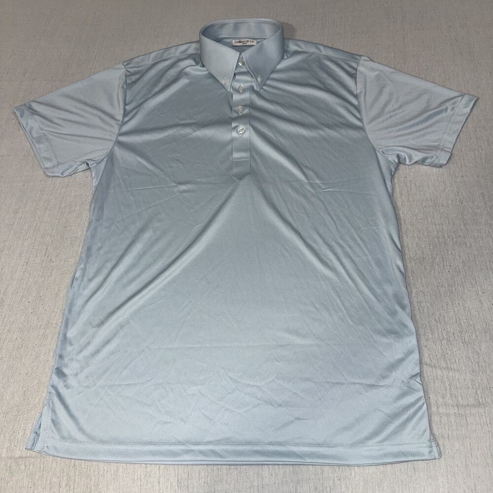 Collars and Co Golf Polo Aqua Blue - Size Small Preppy New Without Tags